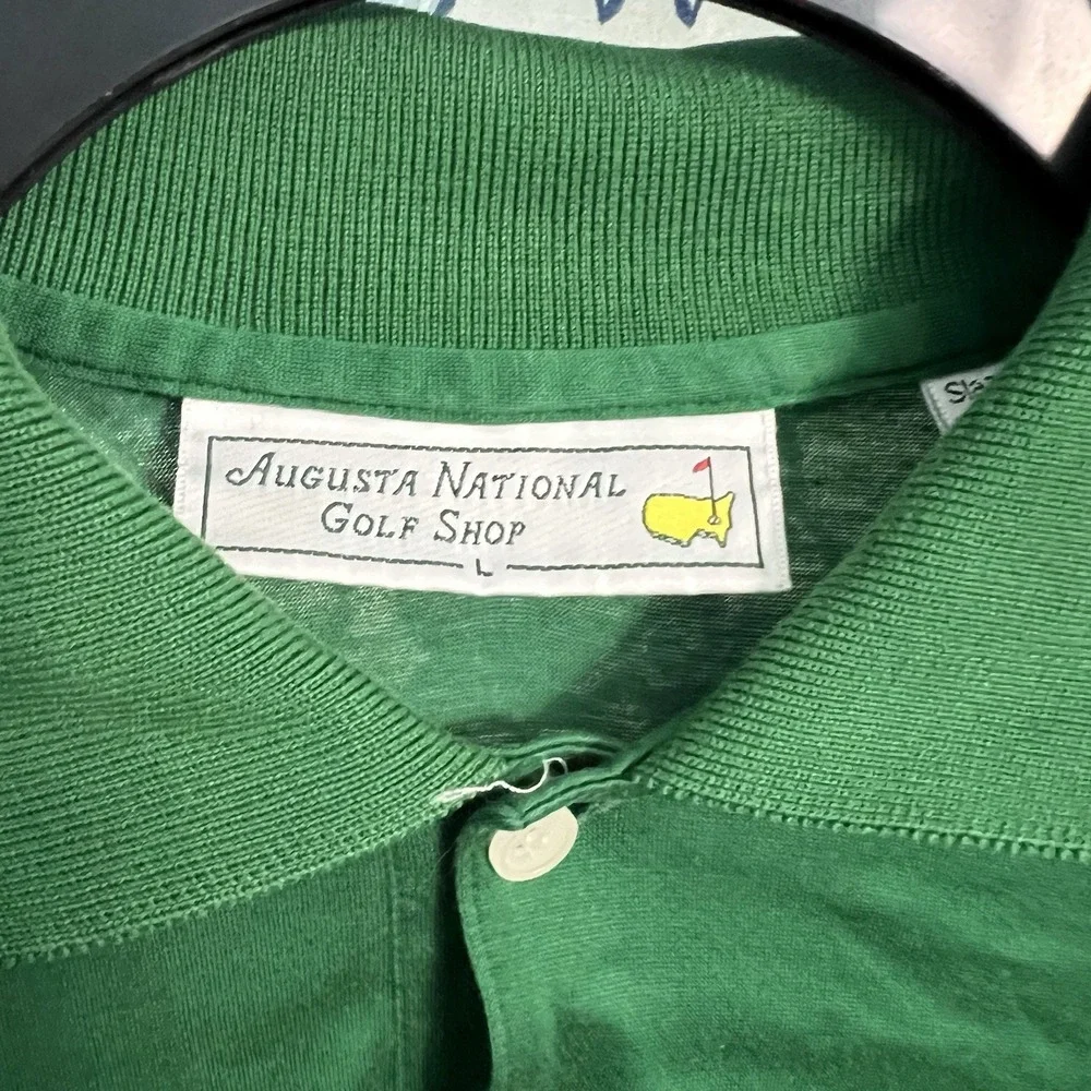 Vintage Masters Polo Shirt Mens XL Green Cotton Augusta National Golf Shop - Picture 3 of 7